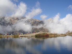 八方池からの白馬３山